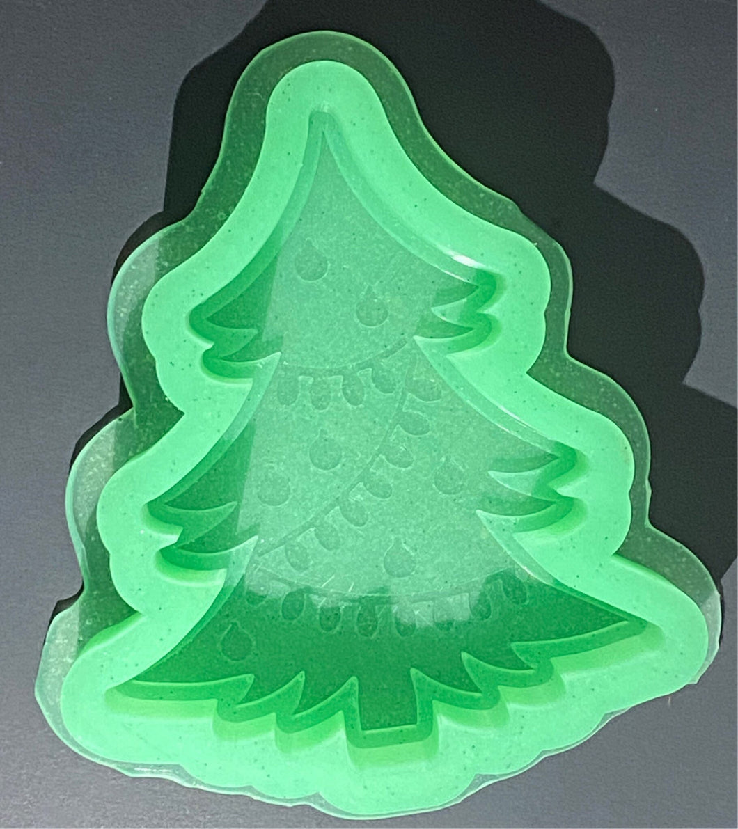 Christmas Tree with Lights Silicone Mold 3.5” x 4.5” x 1