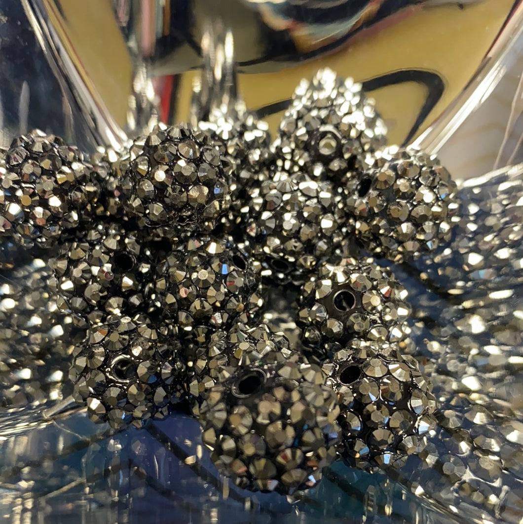 Bubblegum Beads Gunpowder Rhinestone Gems (2 Ct.)
