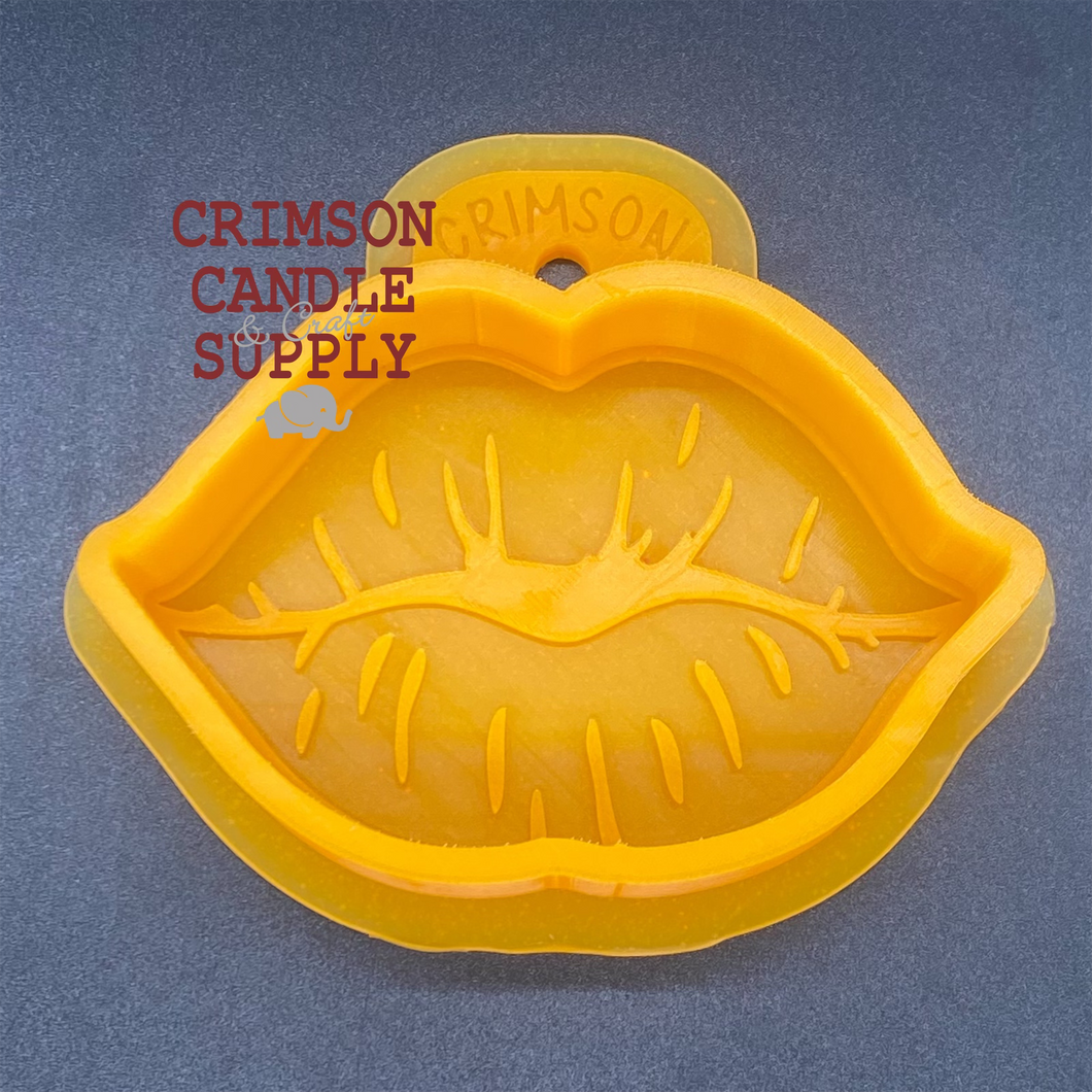 Smoochie Lips Silicone Mold  4.25” W x 3” T x 1