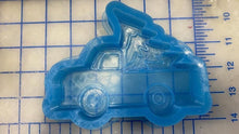 Load image into Gallery viewer, Truck with Christmas Tree (side view) Silicone Mold 4”tall x 5.5”wide x 1&quot; deep

