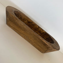 Load image into Gallery viewer, Wooden Dough Bowl Rectangle  9-10” Length X 4-5”Wide X 2”Tall

