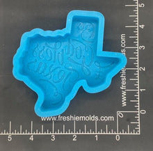 Load image into Gallery viewer, God Bless Texas Silicone Mold 4.5&quot; tall x 4.5 x 1&quot; deep
