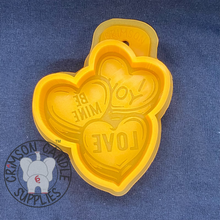 Load image into Gallery viewer, Candy Hearts Silicone Mold 1&quot; deep
