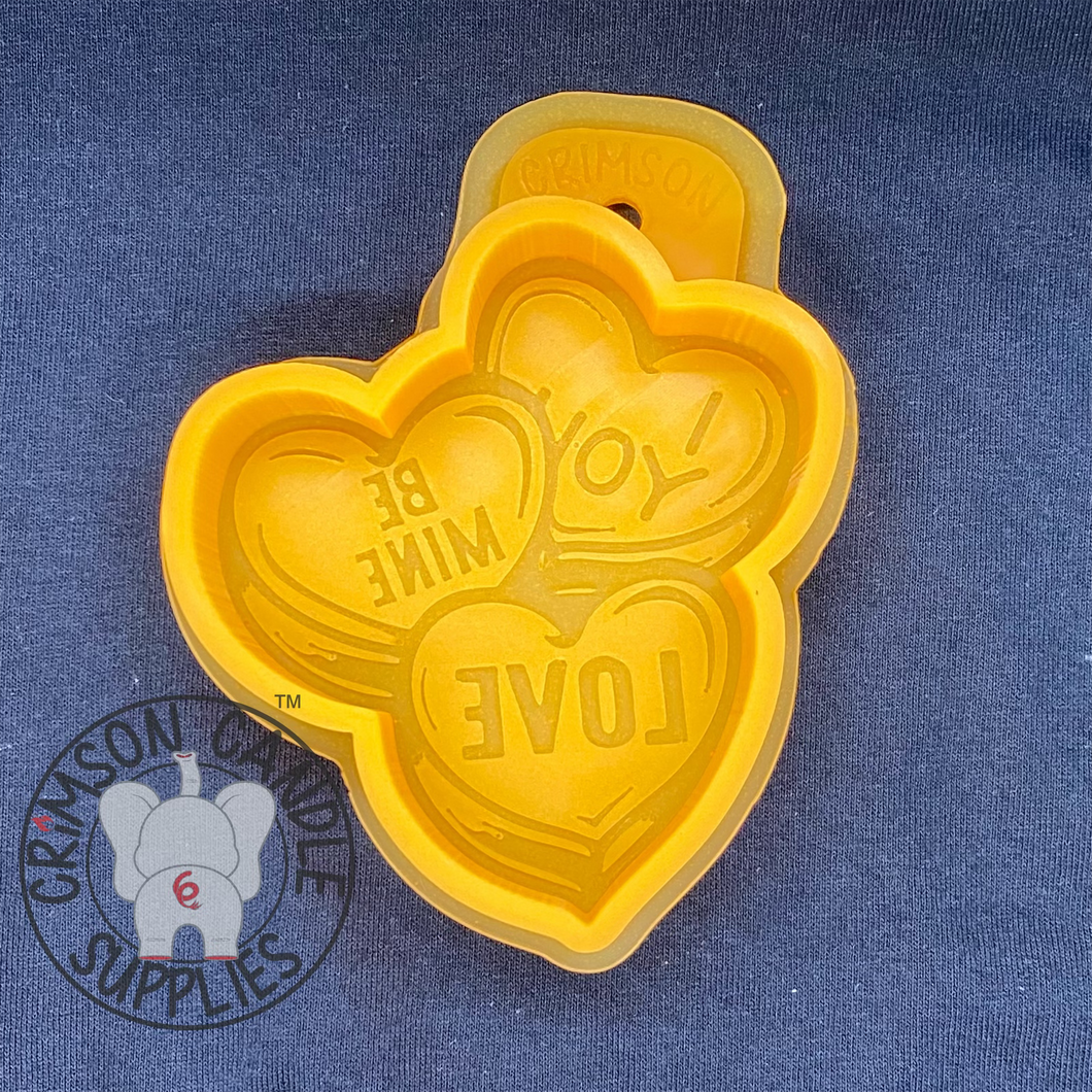 Candy Hearts Silicone Mold 1