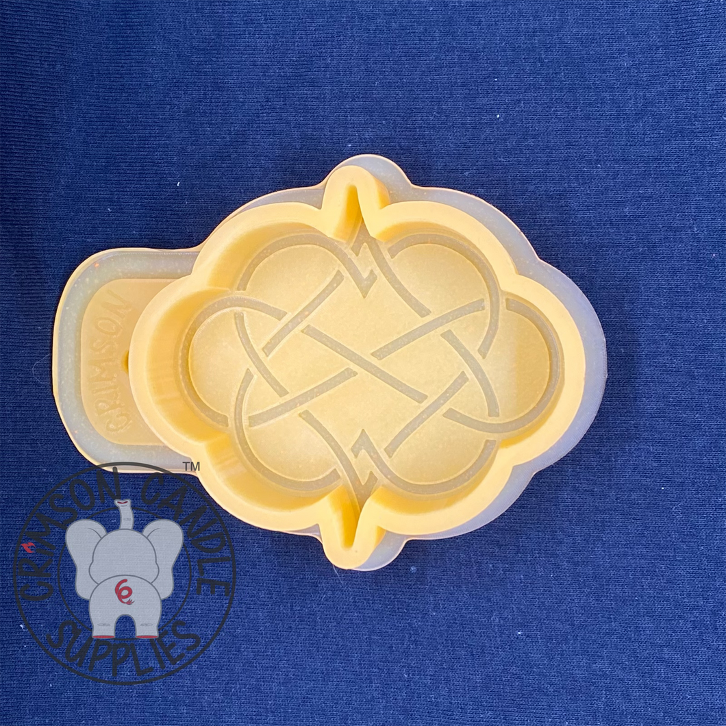 Infinity Intertwined Hearts Silicone Mold 1