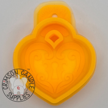 Load image into Gallery viewer, Heart Lock Silicone Mold 1&quot; deep
