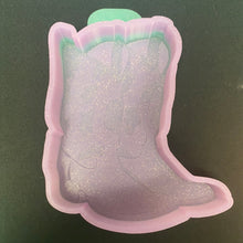Load image into Gallery viewer, Cow Print Cowboy Boots Silicone Mold 5”T x 4.5”W x 1”D
