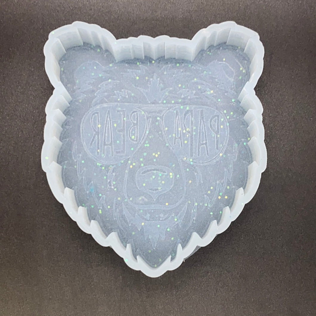 Papa Bear Bear Silicone Mold 4.5” W x 5” H x 1