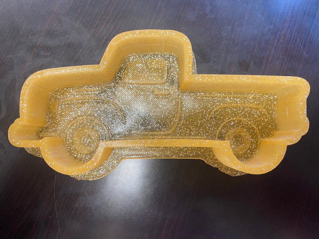 Vintage Truck Silicone Mold 5.5” wide x 2.5” tall x 1