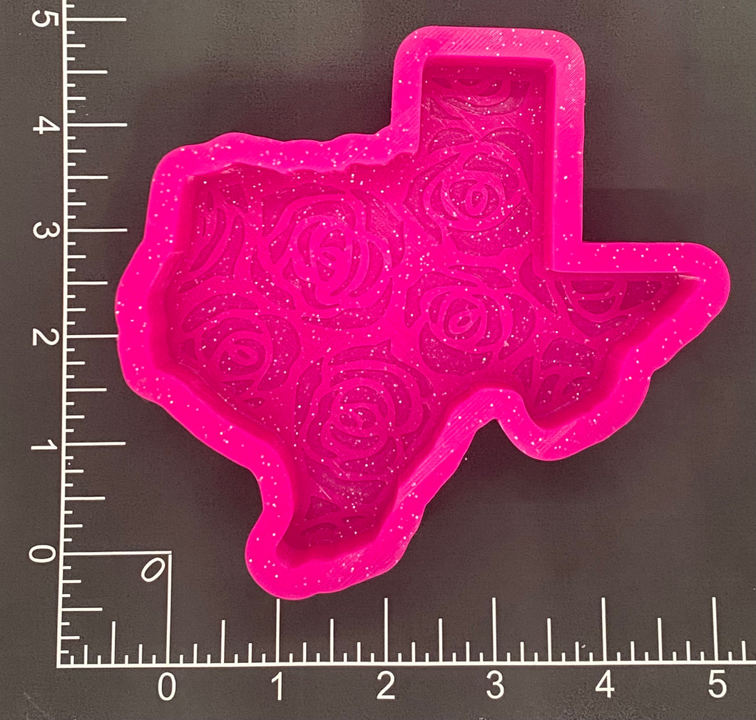 Texas Rose Silicone Mold 4.5