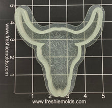 Load image into Gallery viewer, Desert Bull Skull Silicone Mold 1&quot; deep
