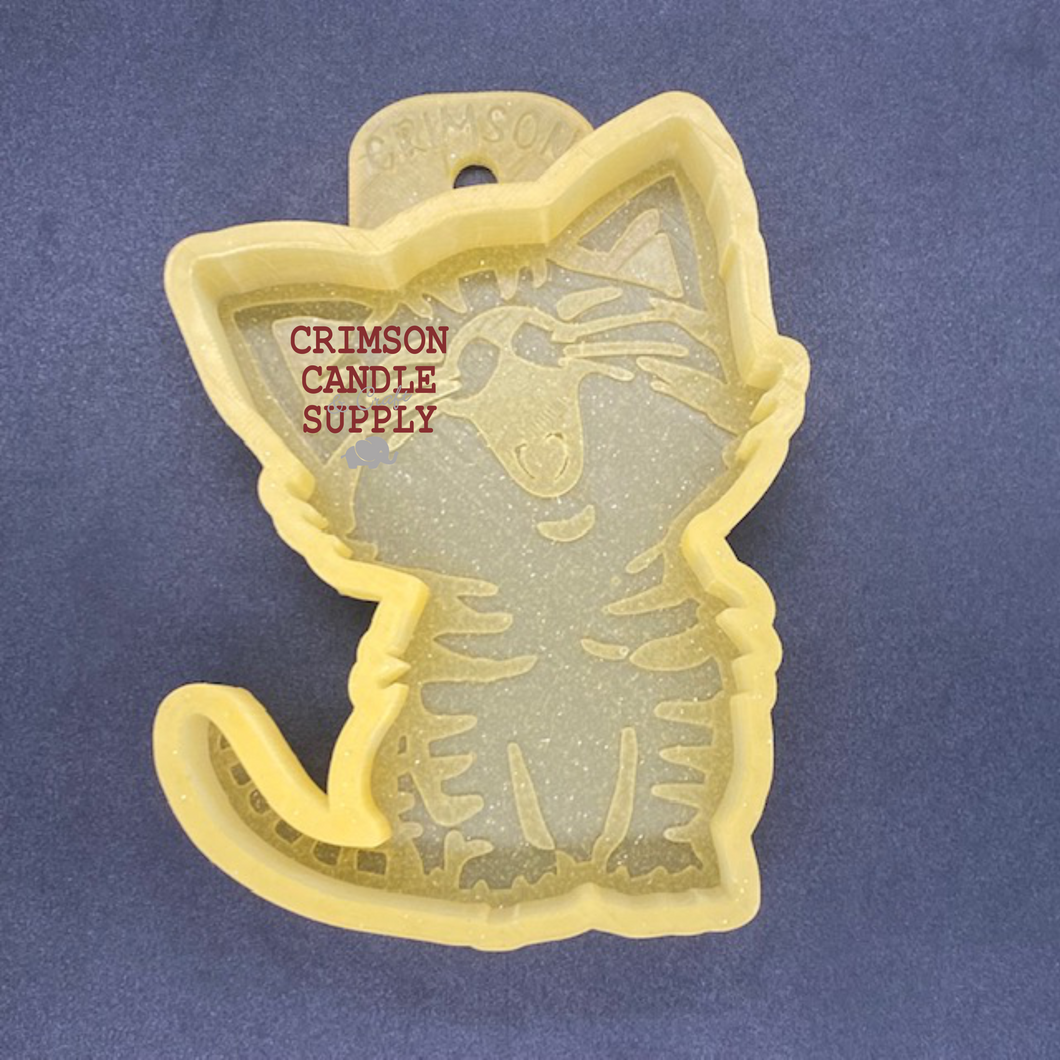 Kitty Silicone Mold 4.5” tall x 3.5” wide x 1