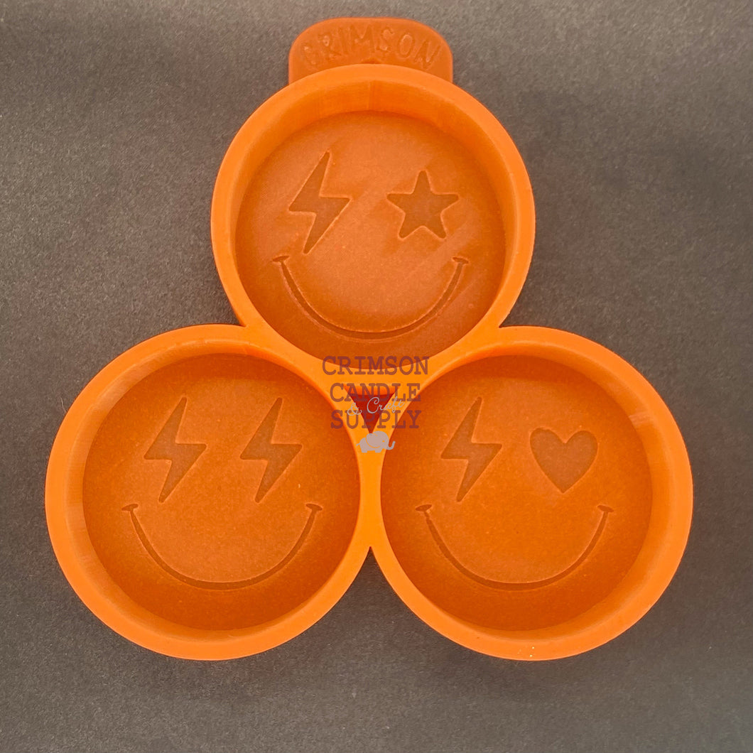Lightning Smileys 3 Pack Silicone Mold 5
