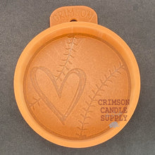 Load image into Gallery viewer, Love Baseball Silicone Mold 3.5&quot; W x 3.5&quot; H x 1&quot; deep
