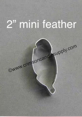Mini feather Cookie Cutter 2 in.