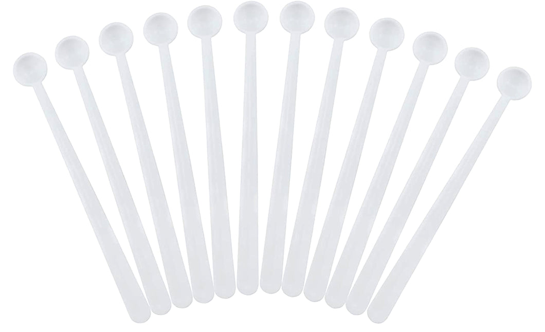 Mini Scoops Measuring Spoons (12-Pack) Micro 1/32 Teaspoon or 150 Milligram for Powders, 15 CC