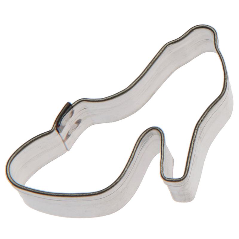 Mini Shoe High Heel Cinderella Slipper metal cookie cutter 1.5 in.
