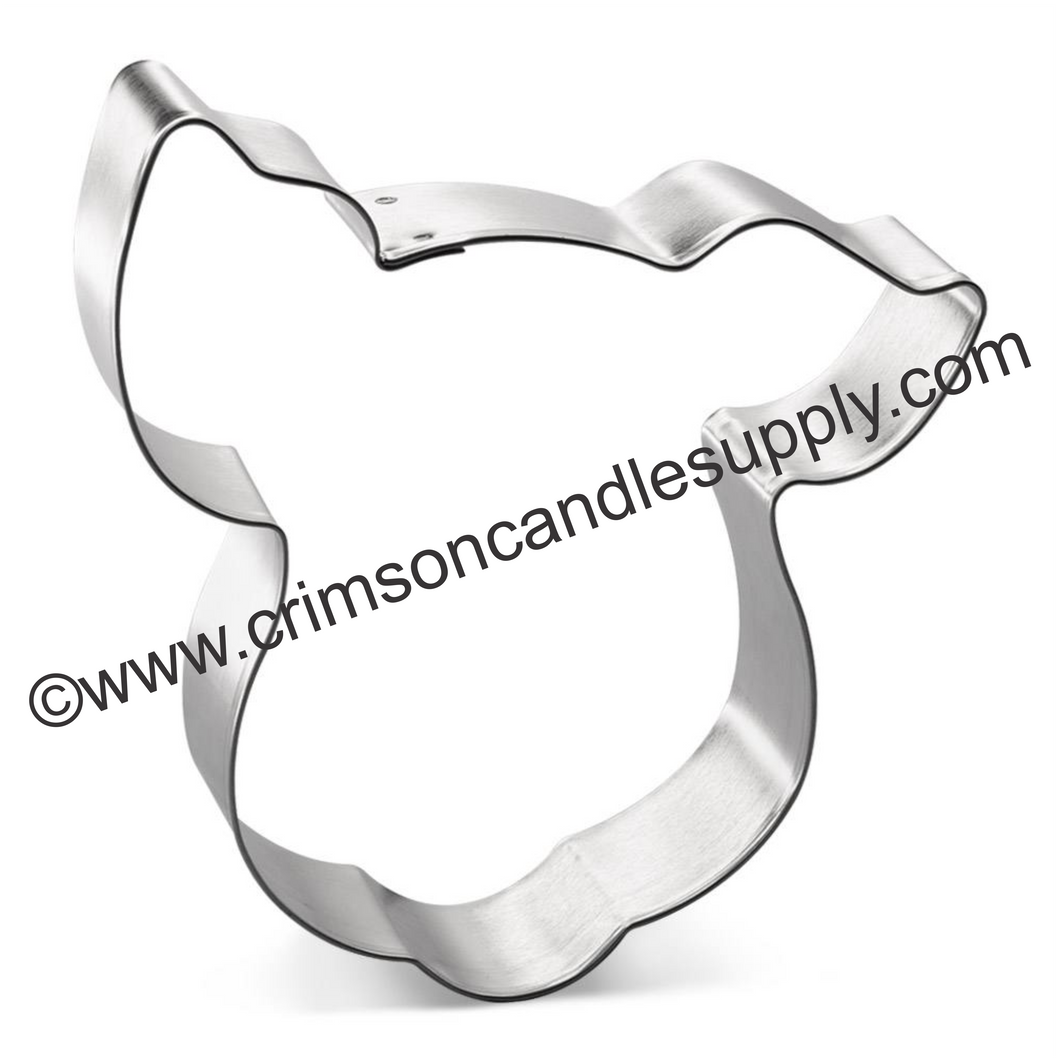 Pig Face Cookie (bent ear) Cutter 4.25 in