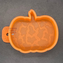Load image into Gallery viewer, Cow Print Pumpkin Silicone Mold 4&quot; W x 3.5&quot; H x 1&quot; deep
