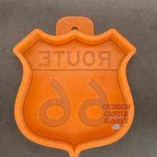 Load image into Gallery viewer, Route 66 Silicone Mold 4.5&quot; W x 4.5&quot; H x 1&quot; deep
