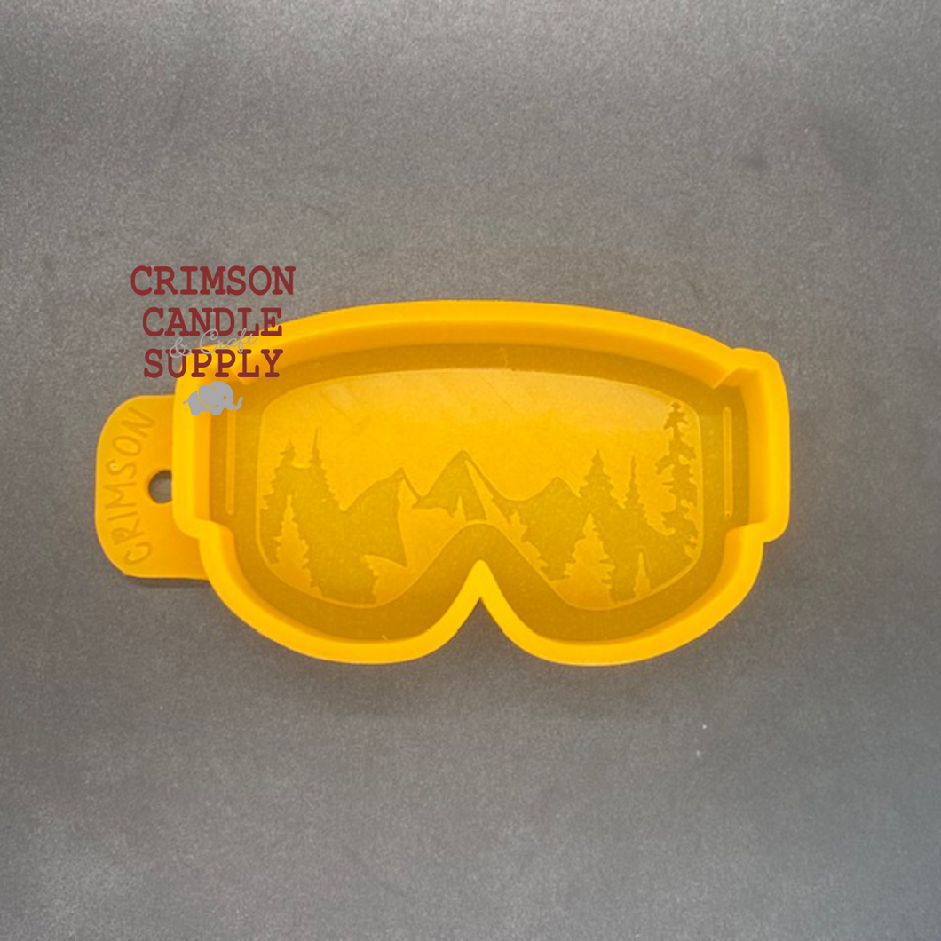 Ski Goggles Silicone Mold  4.5” W x 2.5” T x 1