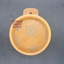 Load image into Gallery viewer, Soccer Ball Silicone Mold 3.5” tall x 3.5” wide x 1&quot; deep
