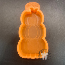 Load image into Gallery viewer, Triple Stacked Pumpkins Silicone Mold 2.5&quot; W x 4.5&quot; H x 1&quot; deep Mold
