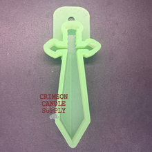 Load image into Gallery viewer, Sword Silicone Mold 4.75” H x 2&quot; W x 1&quot; deep
