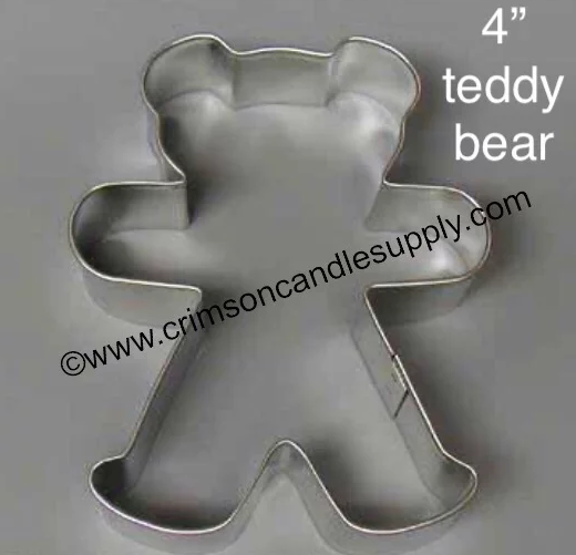 Teddy Bear metal cookie cutter 4”