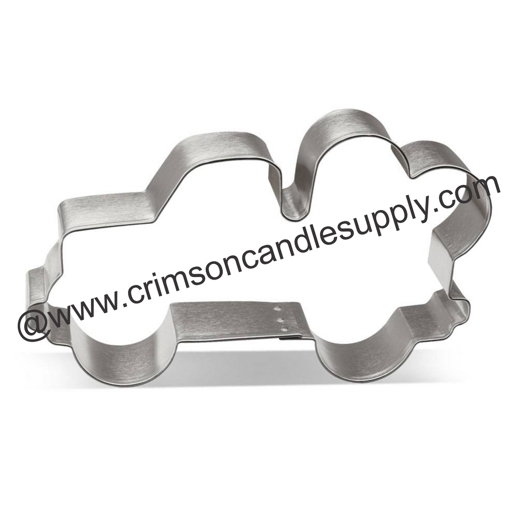 Truck with Heart Metal Cookie Cutter 5 in.
