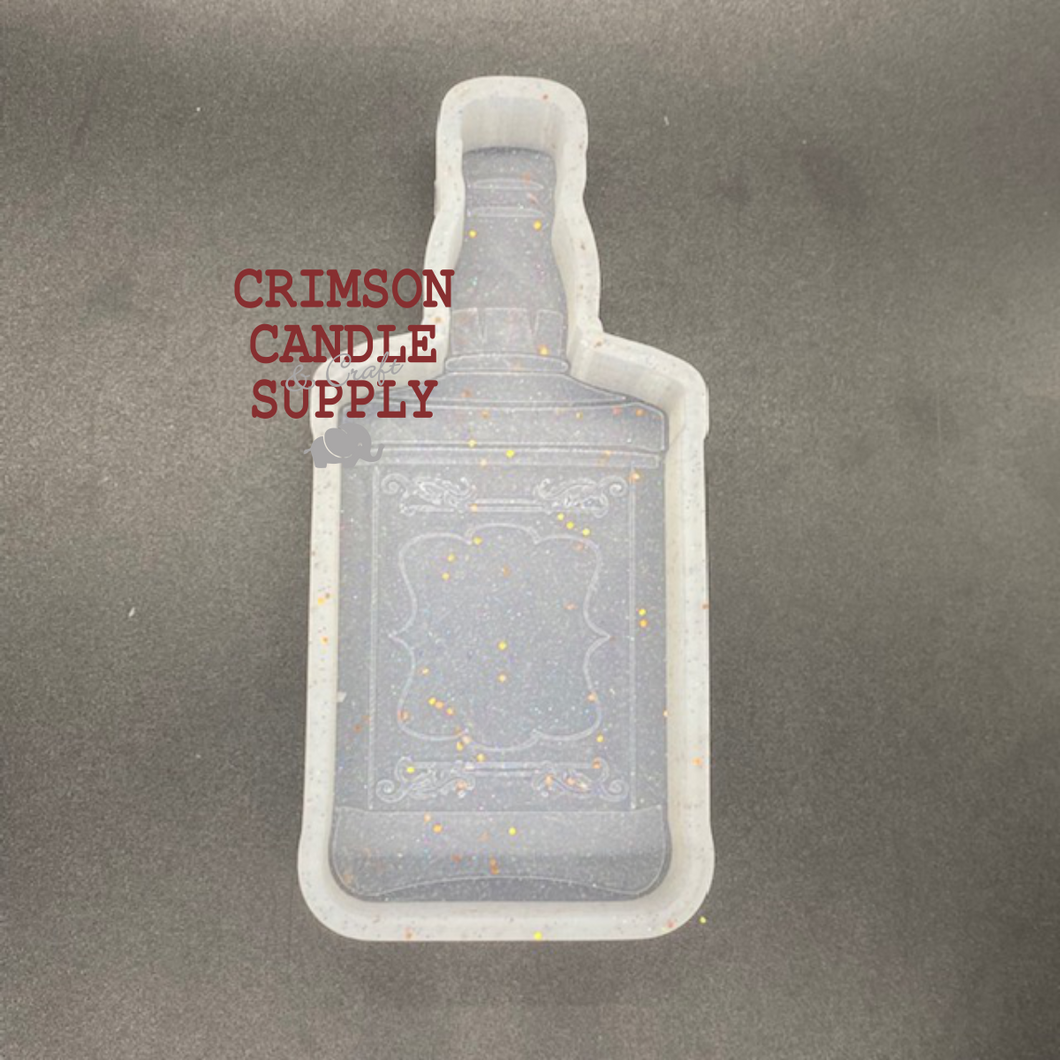 Whiskey Bottle Silicone Mold 2.5” wide x 6” tall x 1